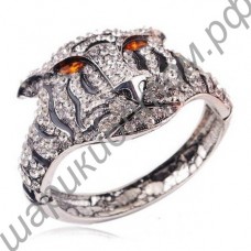 Винтажный браслет tiger Vintage White Rhinestone